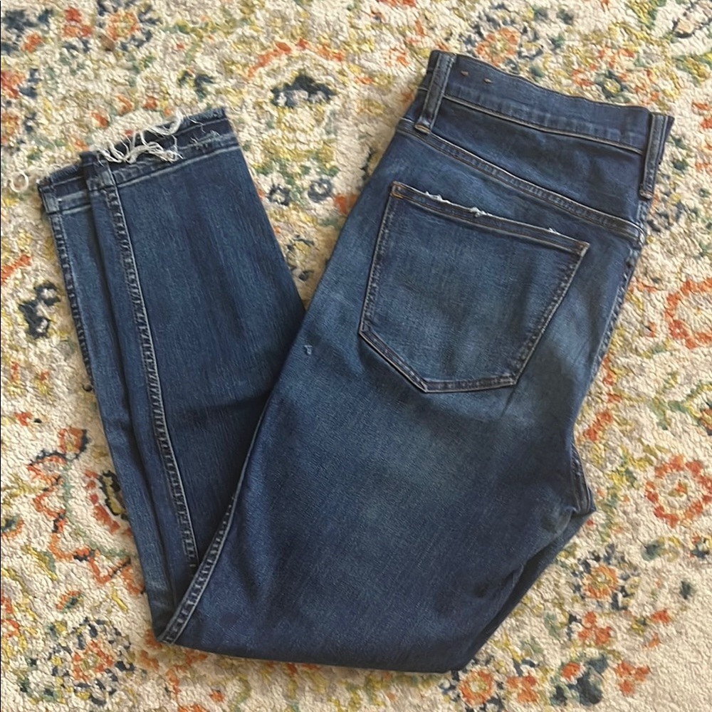 Madewell Blue Skinny Jeans with Stretch